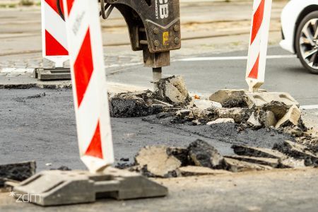 Uwaga na prace na ul. Grunwaldzkiej przy ul. Matejki