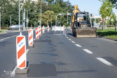 Poniedziałkowe prace drogowe