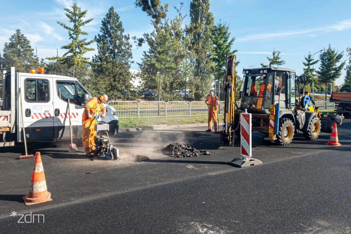 Poniedziałkowe prace drogowe