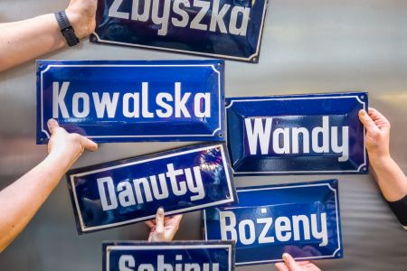 tablice ulic Zbyszka Kowalska Wandy Danuty Bożeny Sabiny
