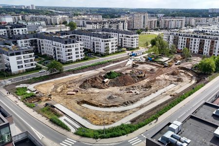 Nowy zbiornik retencyjny zyskuje niezbędną infrastrukturę