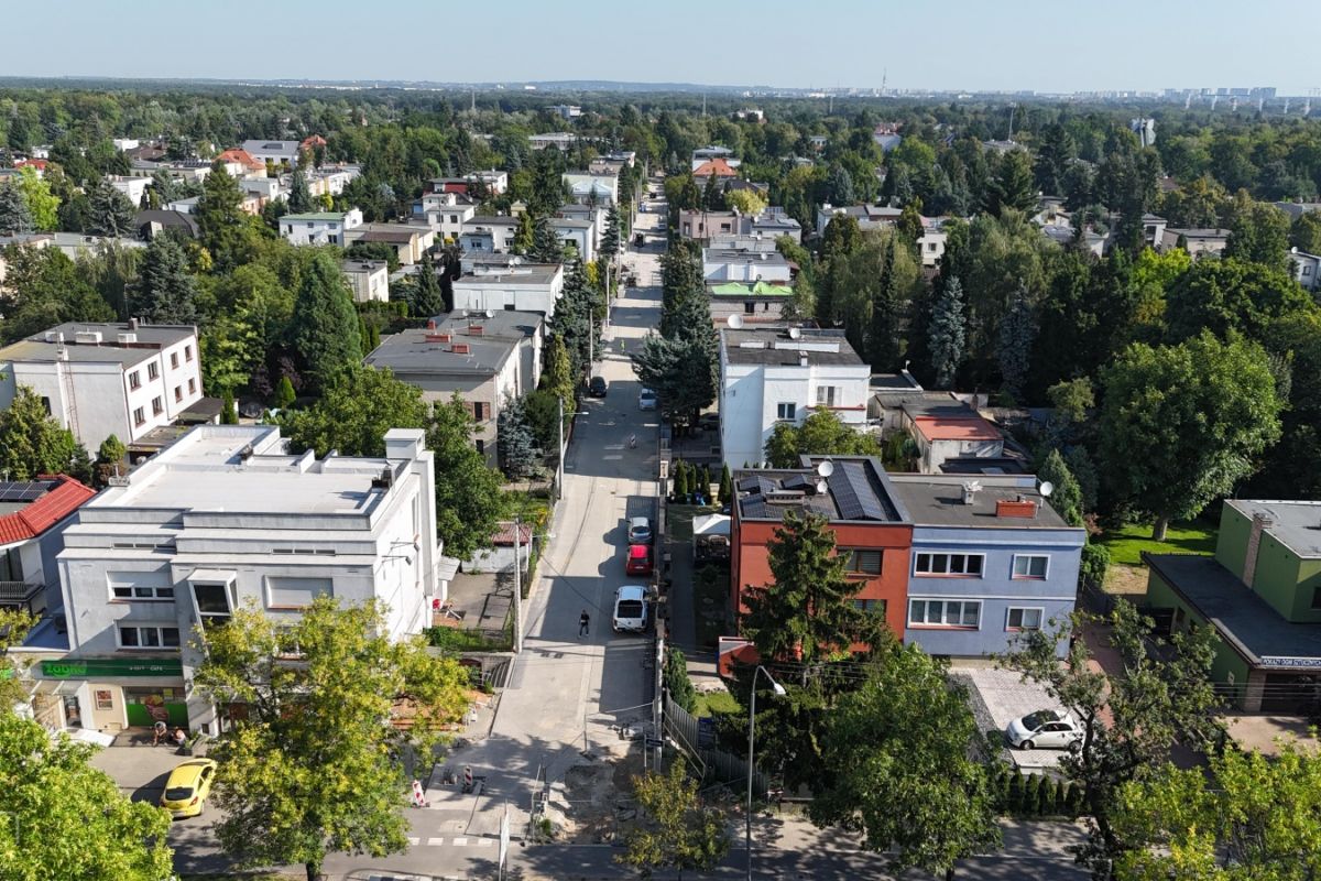 Plac budowy widziany z perspektywy drona