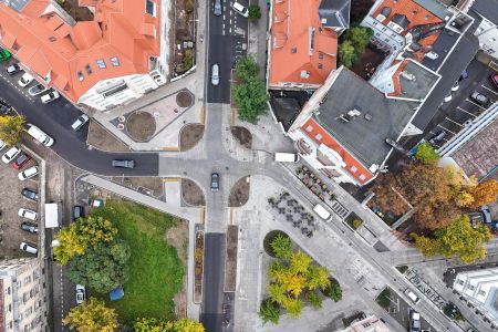 Skrzyżowanie w centrum przejezdne