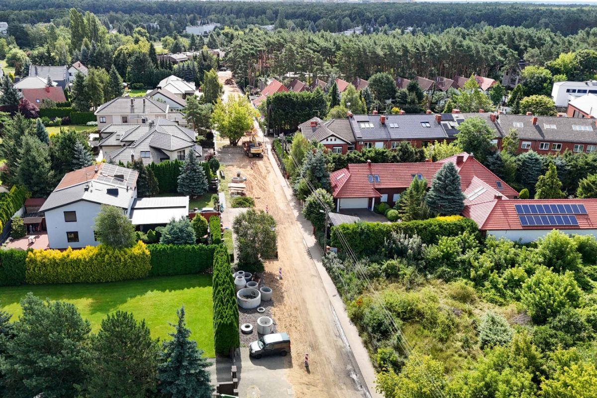 Prace na ulicach na Ławicy