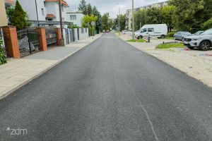 Wyremontowana nawierzchnia jezdni