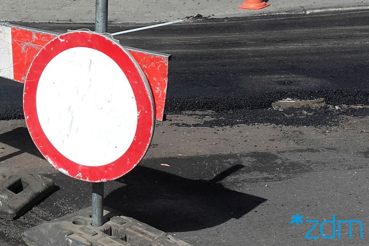 Ulica Różana z nową nawierzchnią