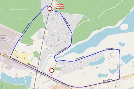 Remont linii kolejowej. Zamknięcie przejazdu na Zielińcu