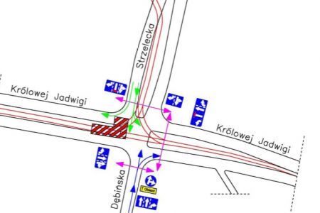 Na Królowej Jadwigi praca wre. Zmiany dla kierowców i pieszych