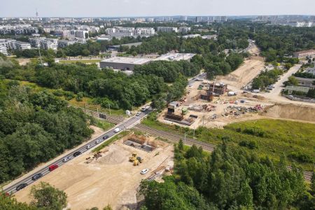 Pierwsze fundamenty nowych wiaduktów