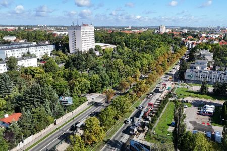 Frezowanie zniszczonej nawierzchni ul. Reymonta