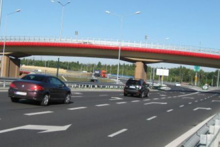 Zwężenie na węźle w Antoninku
