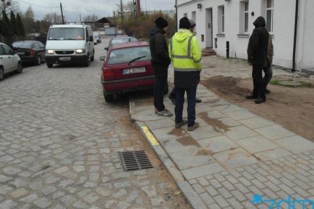Remont chodnika na ulicy Suchej