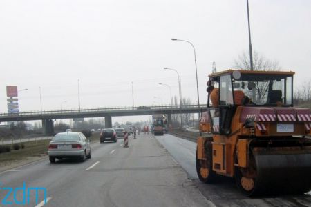 Prace na ul. Dąbrowskiego i na węźle Antoninek
