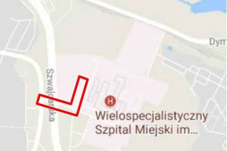 Przebudowa drogi dojazdowej do Szpitala na Szwajcarskiej - konsultacje społeczne