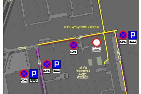 Uroczystości religine i zmiany w organizacji ruchu na os. Bohaterów II Wojny Światowej