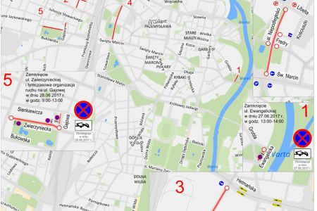 Zmiany w organizacji ruchu w związku z obchodami rocznicy Poznańskiego Czerwca