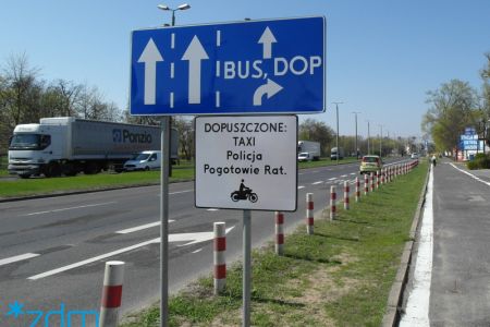 Buspas na ul. Warszawskiej już działa