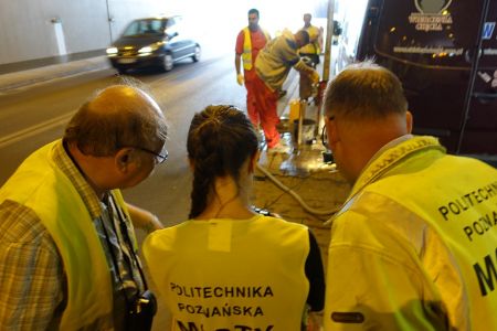 Badania w tunelu na ul. Czechosłowackiej