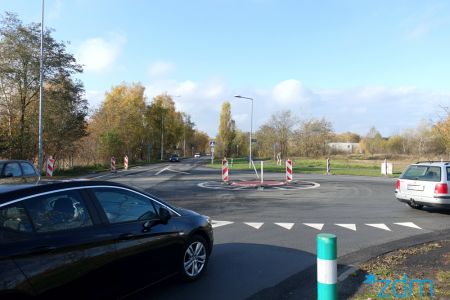 Nowe rondo na skrzyżowaniu ulic Koszalińskiej i Literackiej