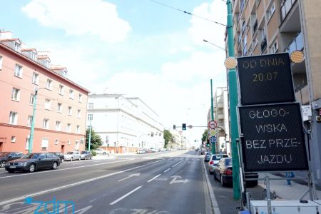 Zamknięcie odcinka ul. Głogowskiej przy rynku Łazarskim