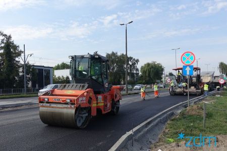 Postępy prac na ulicy Warszawskiej