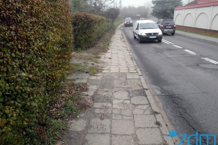Remont chodnika na ulicy Psarskie