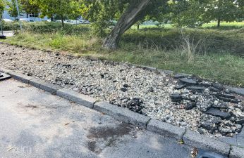 Fragment chodnika na ul. Wyzwolenia. fot. Bartosz Szczepaniak