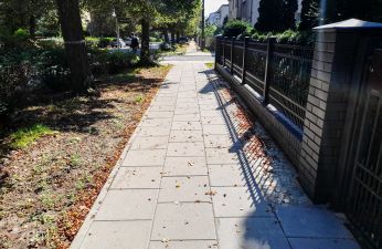 Nowy chodnik na Ściegiennego. fot. Bartosz Jankowski / ZDM