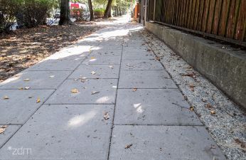 Nowy chodnik na Ściegiennego. fot. Bartosz Jankowski / ZDM