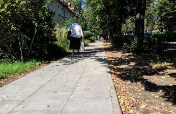 Nowy chodnik na Ściegiennego. fot. Bartosz Jankowski / ZDM