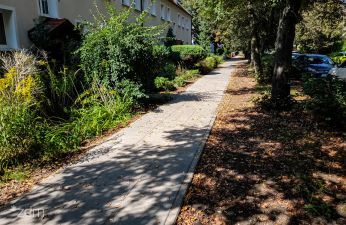 Nowy chodnik na Ściegiennego. fot. Bartosz Jankowski / ZDM