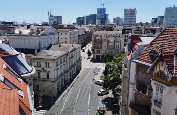 Ulica 3 Maja - stan obecny widziany z perspektywy lotu ptaka. fot. PIM