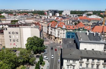 Ulica 3 Maja - stan obecny widziany z perspektywy lotu ptaka. fot. PIM