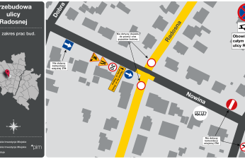 Schemat zmiany w organizacji ruchu od 15.09.2025 r.