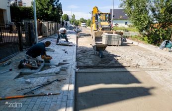 Budowa ulicy Łysy Młyn. fot. Bartosz Jankowski / ZDM