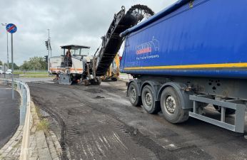 Postęp prac na ul. Szeligowskiego. fot. Bartosz Szczepaniak / ZDM