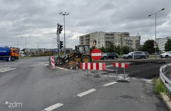 Postęp prac na ul. Szeligowskiego. fot. Bartosz Szczepaniak / ZDM