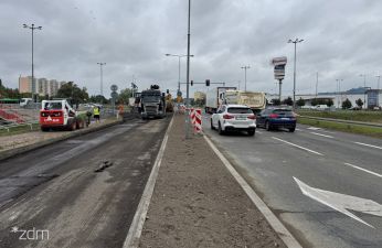 Postęp prac na ul. Szeligowskiego. fot. Bartosz Szczepaniak / ZDM