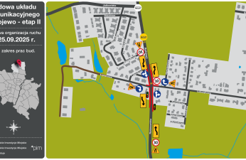 schemat zmiany organizacji ruchu od 25 września
