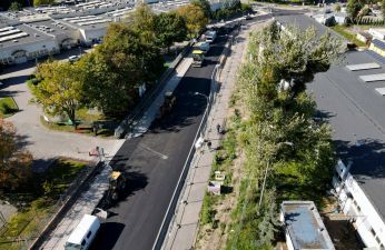 Prace nawierzchniowe na ul. Berdychowo. fot. PIM