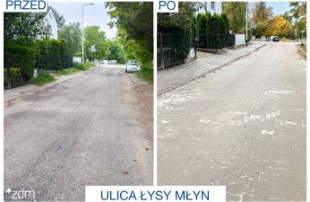 Metamorfoza ulicy Łysy Młyn. fot. ZDM
