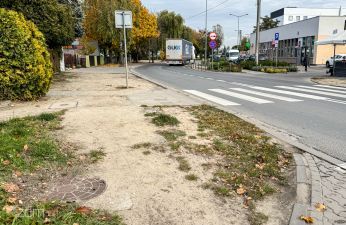 Nieutwardzone pobocze, jezdnia.