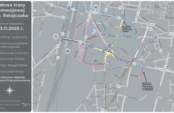 Schemat objazdów od 3 listopada 2025 r.