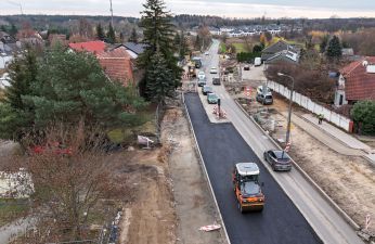 Trwa przebudowa skrzyżowania ulic Lubczykowej, Naramowickiej, Łopianowej i Radojewo. fot.PIM