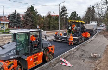 Trwa przebudowa skrzyżowania ulic Lubczykowej, Naramowickiej, Łopianowej i Radojewo. fot.PIM
