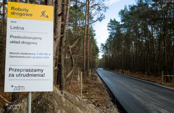 Ulica Leśna już przejezdna. fot. Bartosz Jankowski / ZDM