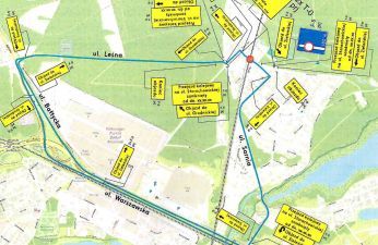 Schemat organizacji ruchu w rejonie prac