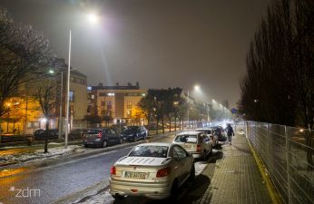 Na ulicy Rubież wybudowaliśmy oświetlenie uliczne. fot. Bartosz Jankowski / ZDM