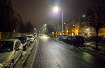 Na ulicy Rubież wybudowaliśmy oświetlenie uliczne. fot. Bartosz Jankowski / ZDM