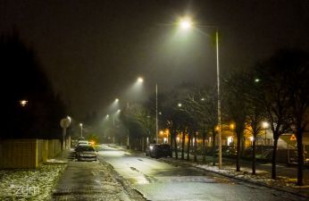 Na ulicy Rubież wybudowaliśmy oświetlenie uliczne. fot. Bartosz Jankowski / ZDM